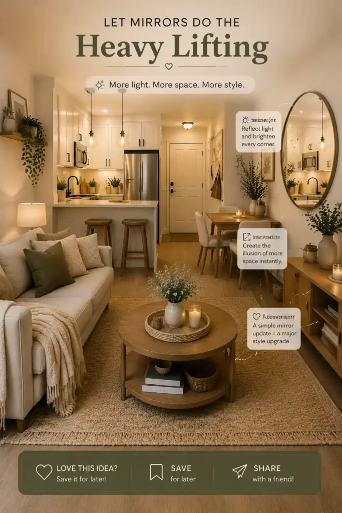 Mirrors Make Cozy Spaces Shine