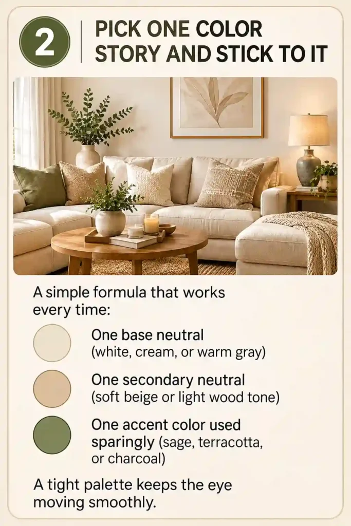 Pick One Color Story and Stick to It
