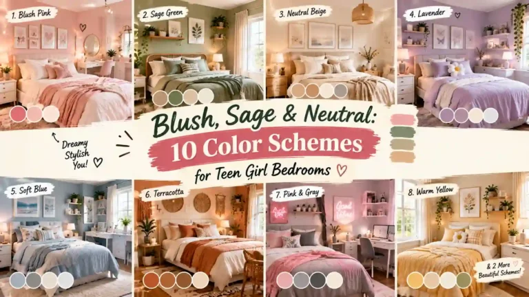 10 Color Schemes for Teen Girl Bedrooms