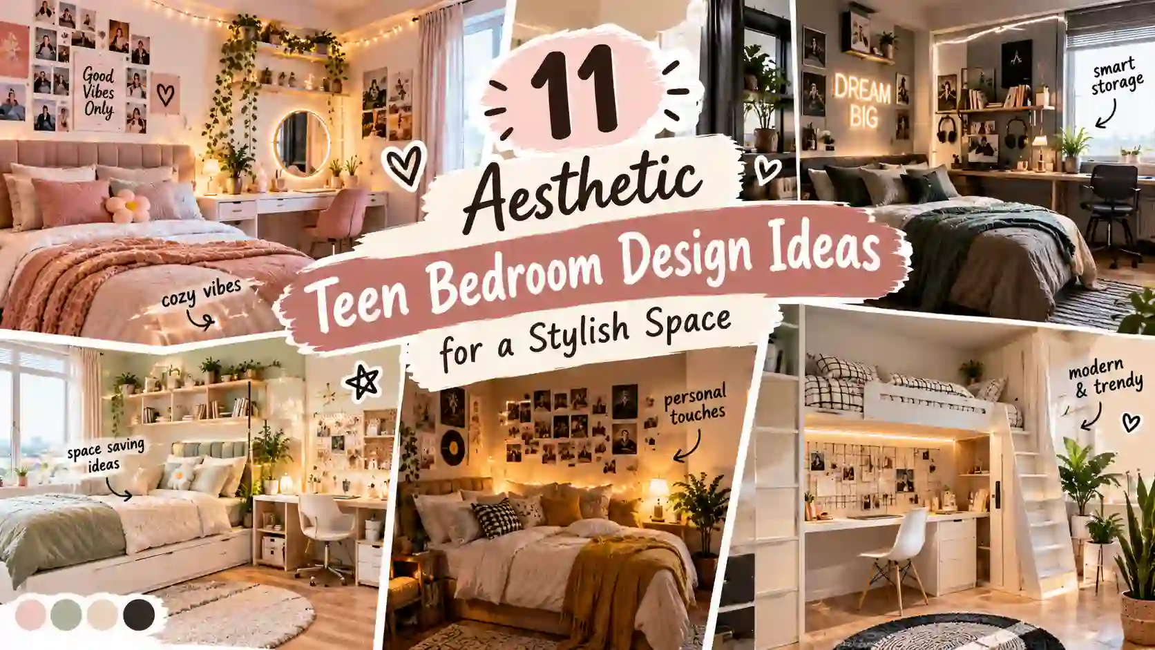 Aesthetic Teen Bedroom Design Ideas