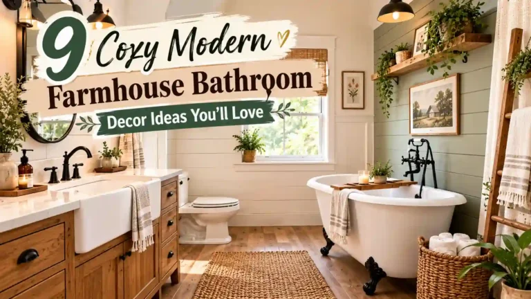 Cozy Modern Farmhouse Bathroom Decor Ideas