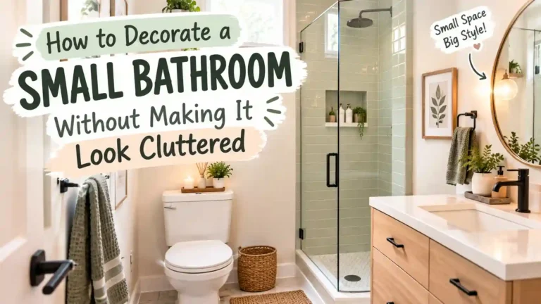 How to Decorate a Small Bathroom Without Making It Look Cluttered