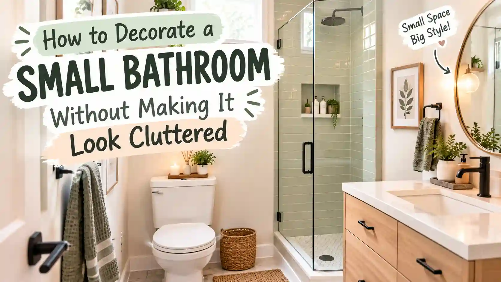 How to Decorate a Small Bathroom Without Making It Look Cluttered