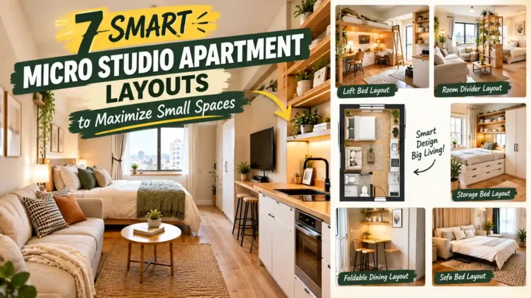 Micro Studio Apartment Layouts
