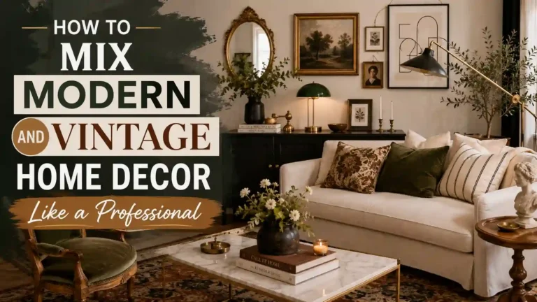 Modern and Vintage Home Decor