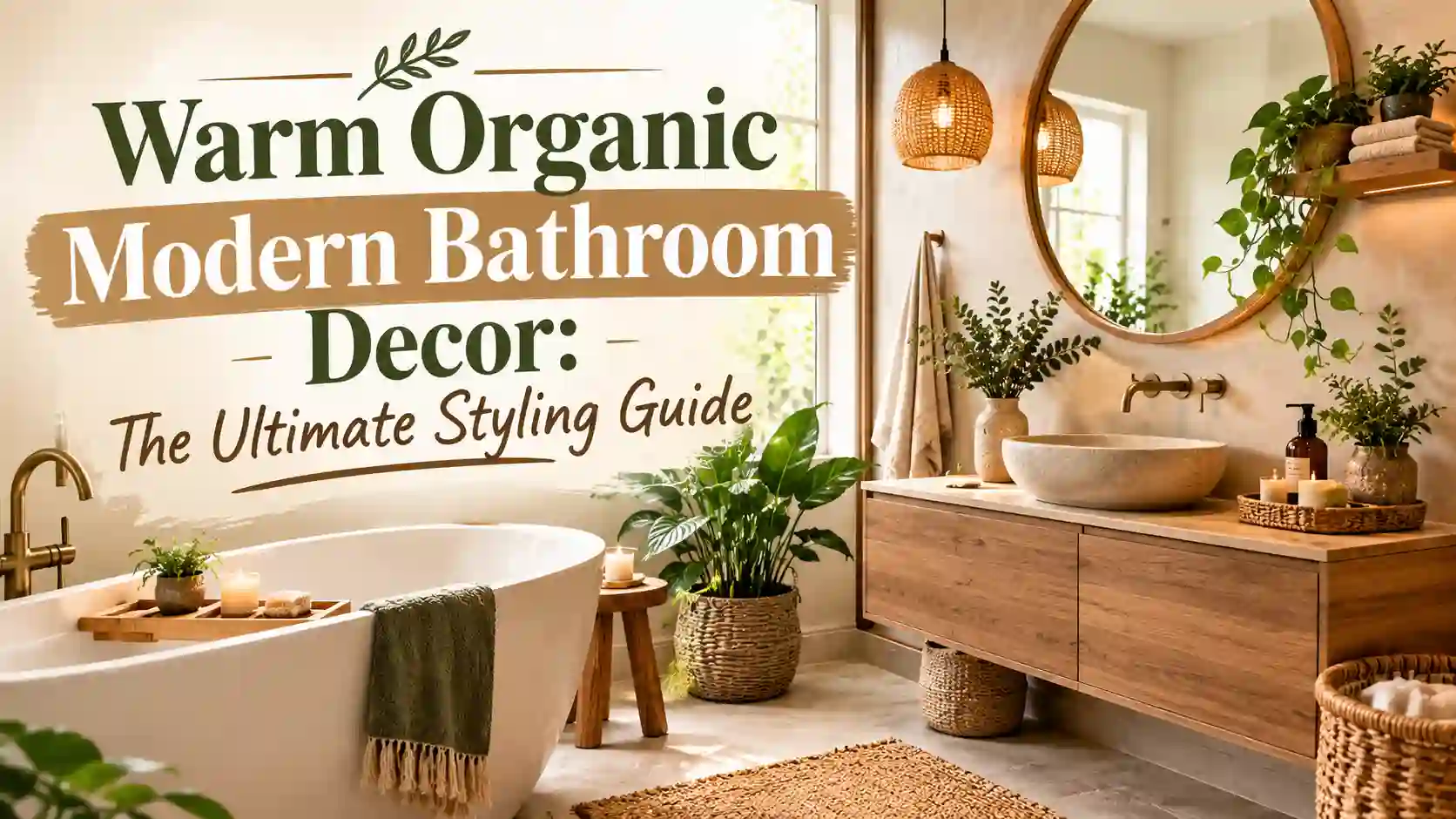 Organic Modern Bathroom Decor