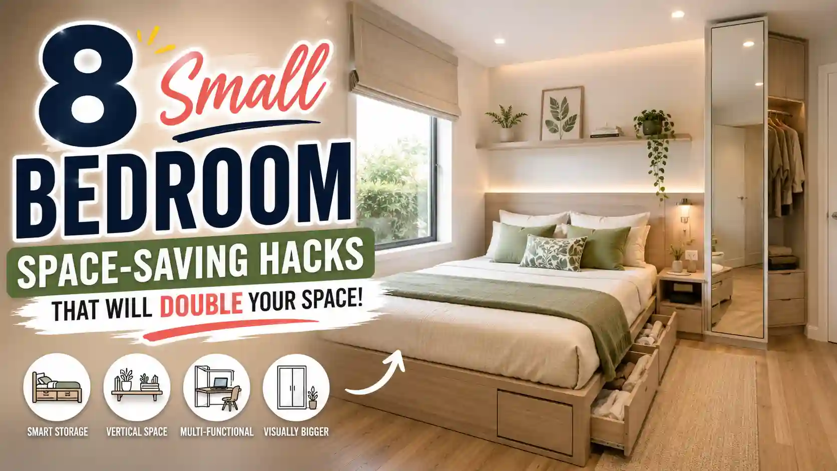 Small Bedroom Space Saving Hacks