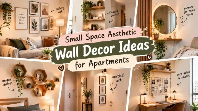 Small Space Aesthetic Wall Decor Ideas for Apartments