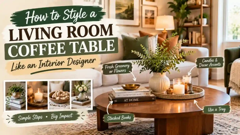 Style a Living Room Coffee Table Like an Interior Designer
