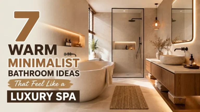 Warm Minimalist Bathroom Ideas