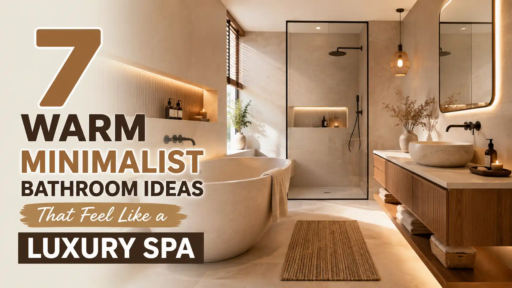 Warm Minimalist Bathroom Ideas