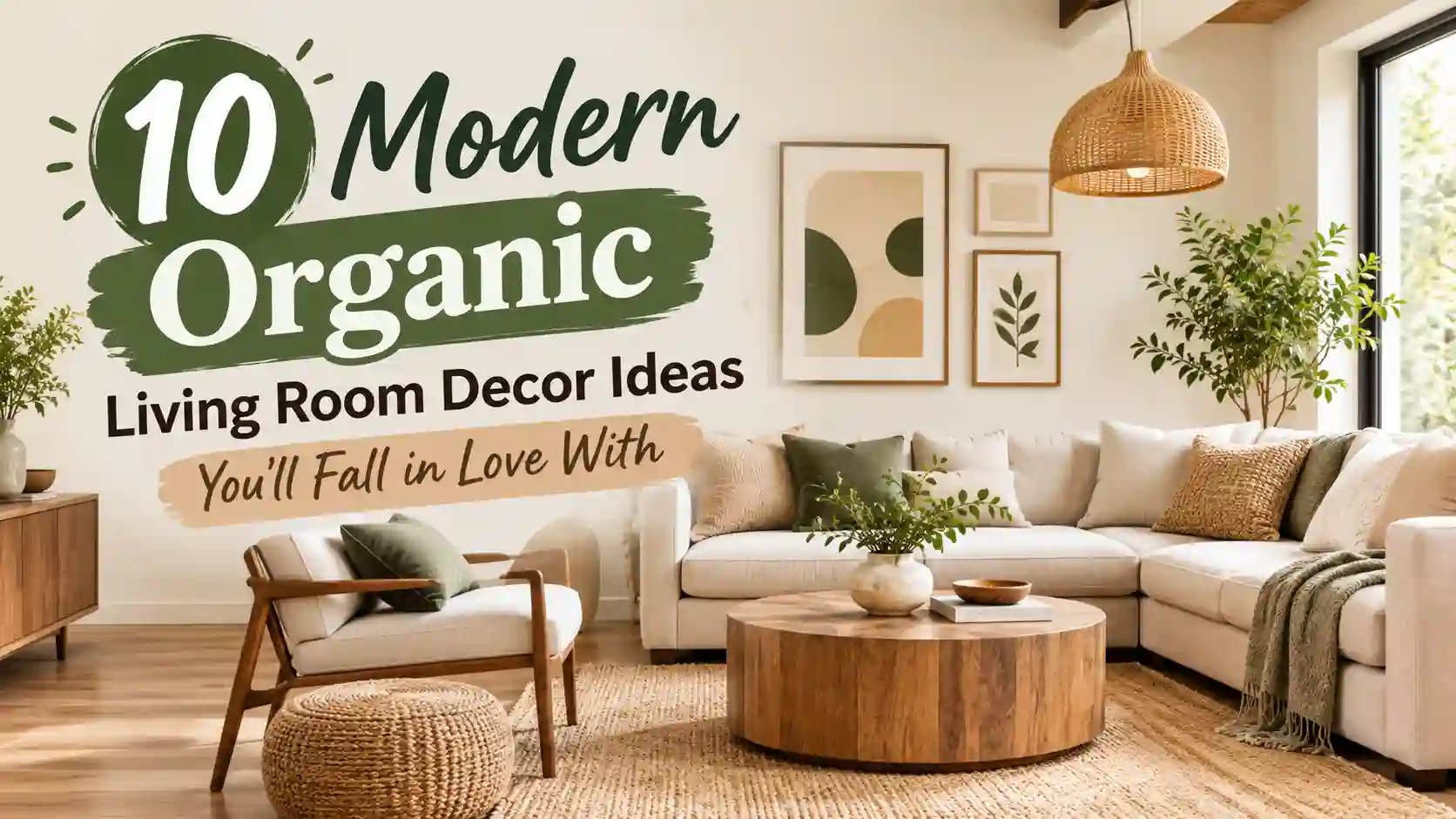 Modern Organic Living Room Decor Ideas