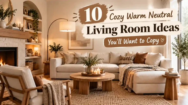 Cozy Warm Neutral Living Room Ideas
