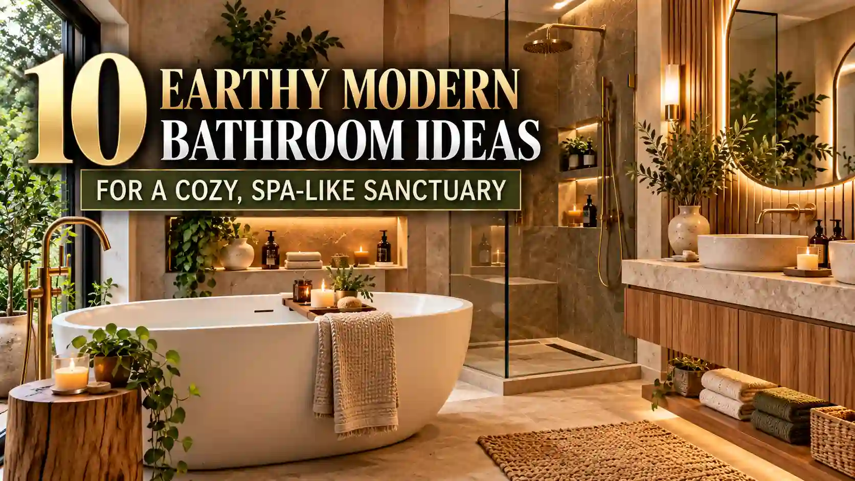 Earthy Modern Bathroom Ideas