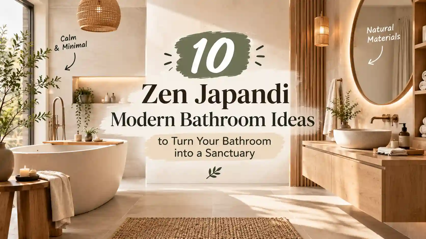Japandi Modern Bathroom Ideas