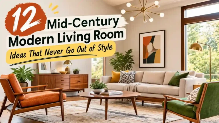 Mid-Century Modern Living Room Ideas