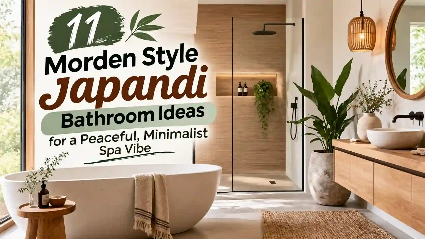 Morden Style Japandi Bathroom Ideas
