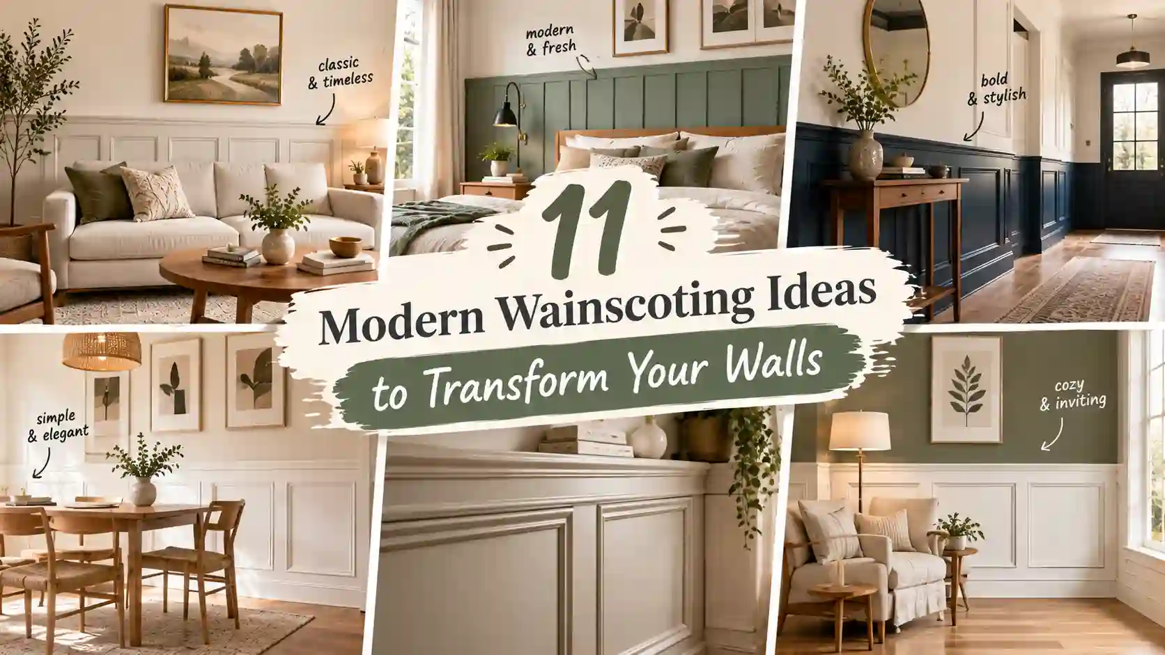 Wainscoting Ideas to Transform Your Walls