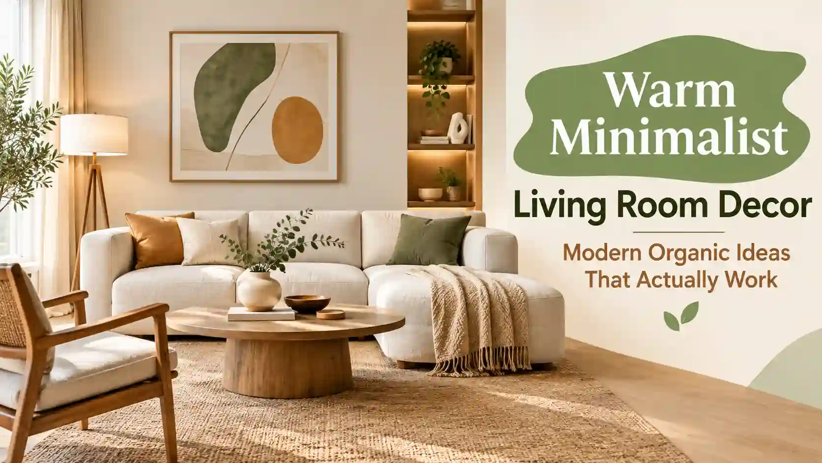 Warm Minimalist Living Room Decor